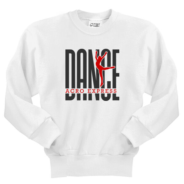 Acro Dancer - Youth Core Fleece Crewneck Sweatshirt Thumbnail
