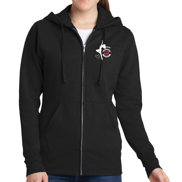 Dear Dance Mom - Women's Core Fleece Full Zip Hooded Sweatshirt Thumbnail